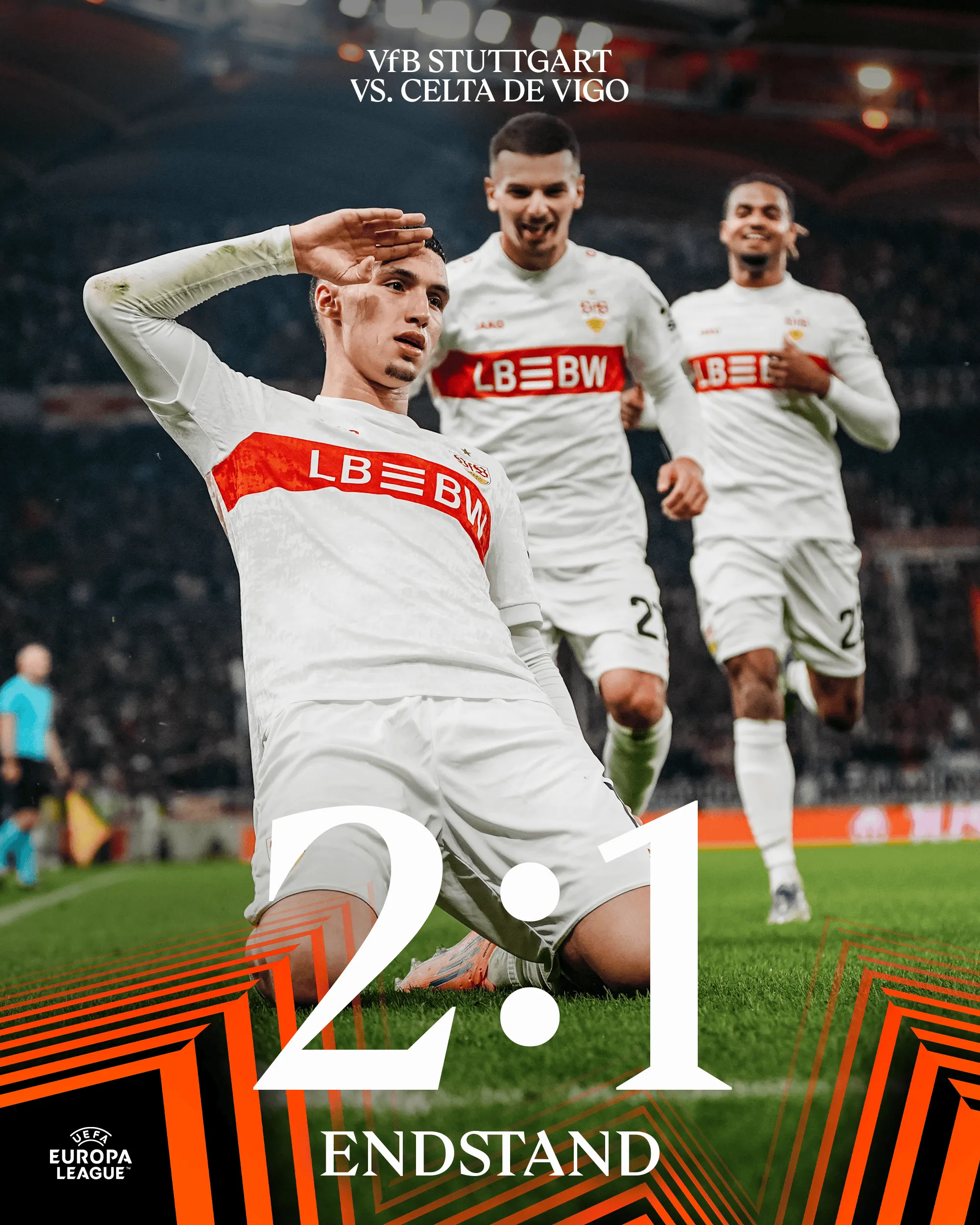 bsport体育-斯图加特2-1塞尔塔，哈努斯连场破门，努贝尔献助攻